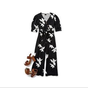 JCP Worthington Floral Jumpsuit